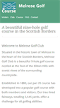 Mobile Screenshot of melrosegolfcourse.co.uk